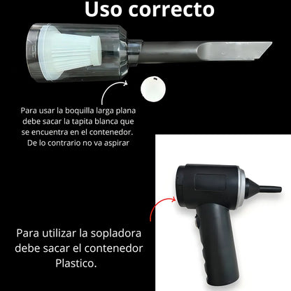 Mini Aspiradora y sopladora portatil