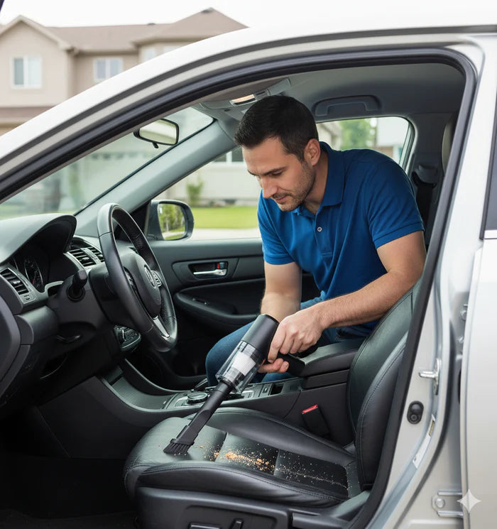 Mini Aspiradora y sopladora portatil