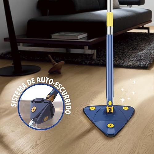 Trapeador triangular 360° de microfibra