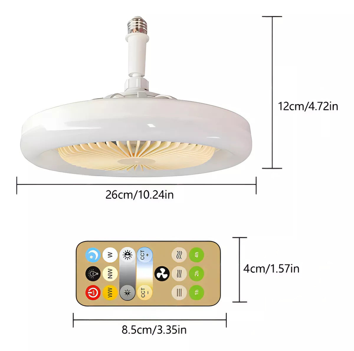 Ventilador De Techo Con Luz LED